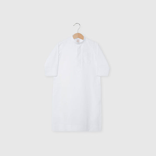 Little Bedoo Thobe Button Collar White 5Y To 8Y
