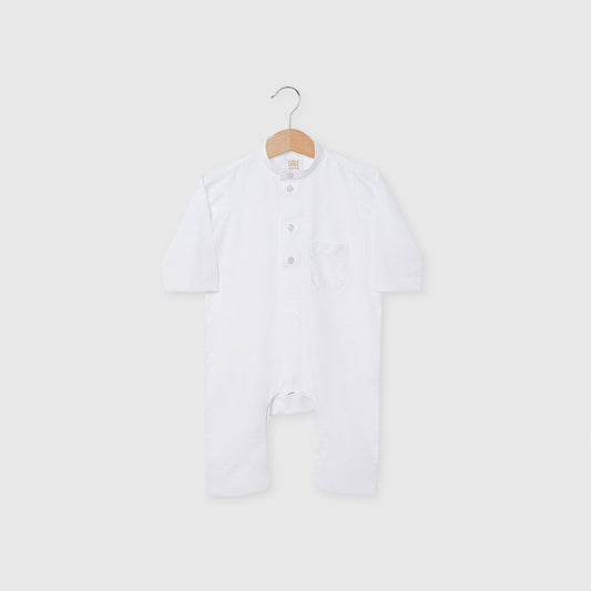 Little Bedoo Onesie Button Down White 18M