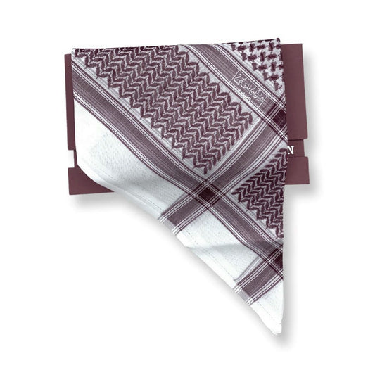 Shemagh Royal Design Dark Red Color