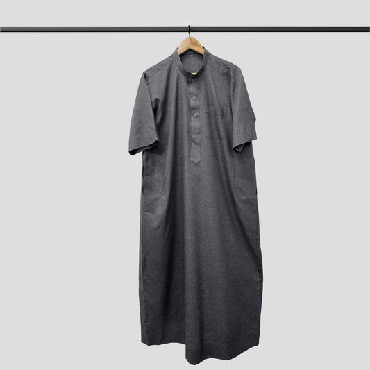 Thobify Jalabiya Half Band Neck Col N4