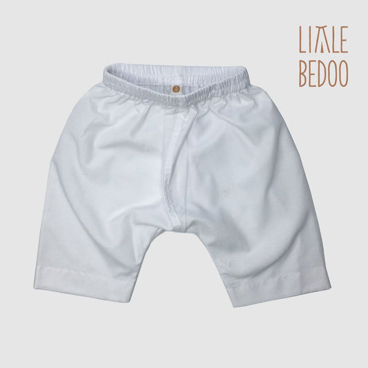 Little Bedoo Sirwal White Color