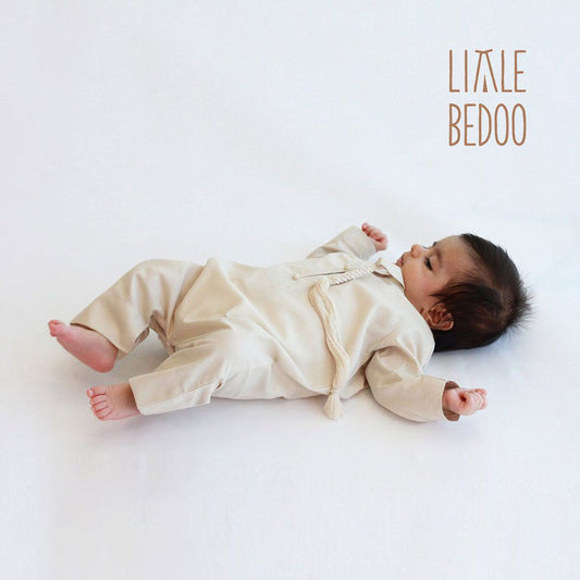 Little Bedoo kandora Onesie Beige Color