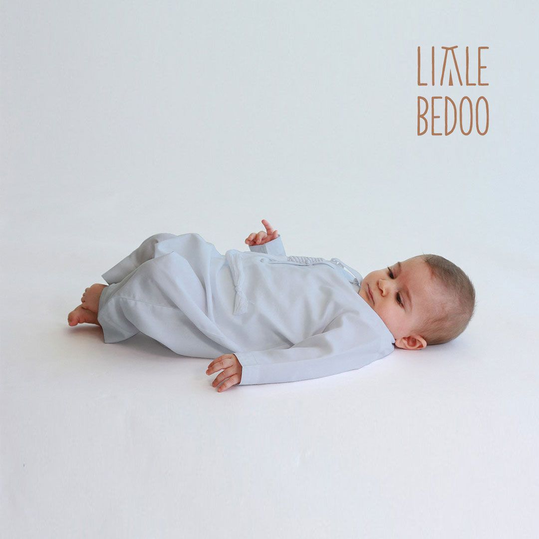 Little Bedoo kandora Onesie Grey Color