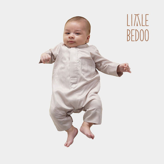 Little Bedoo Dishdasha Onesie Beige Color