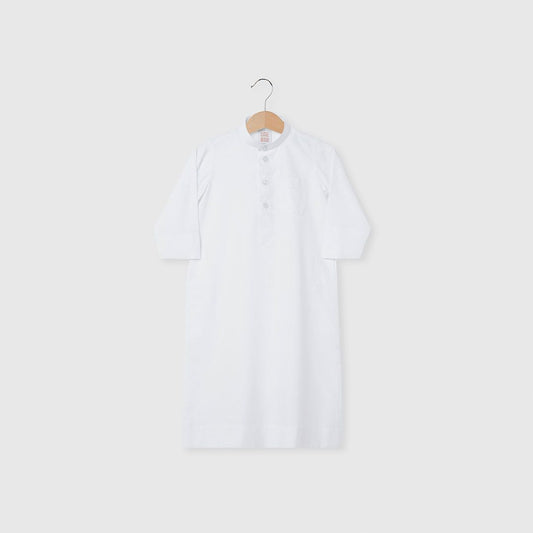 Little Bedoo Thobe Button Down White 18M To 4Y