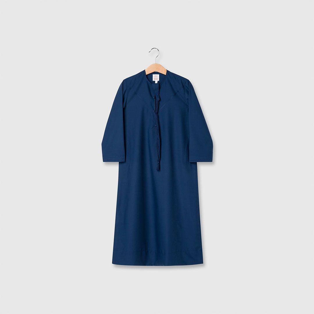 Little Bedoo Kandora Navy Blue 18M To 4Y