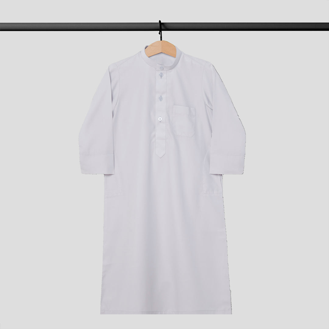 Kuwaiti Kandora For Kids White Color NB to 1Y
