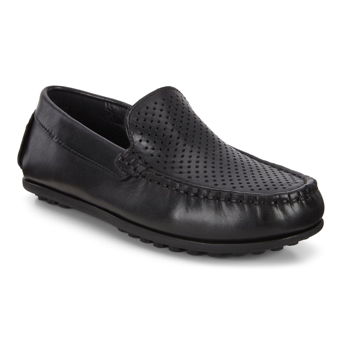 ECCO Hybird Moc Shoes Black Color