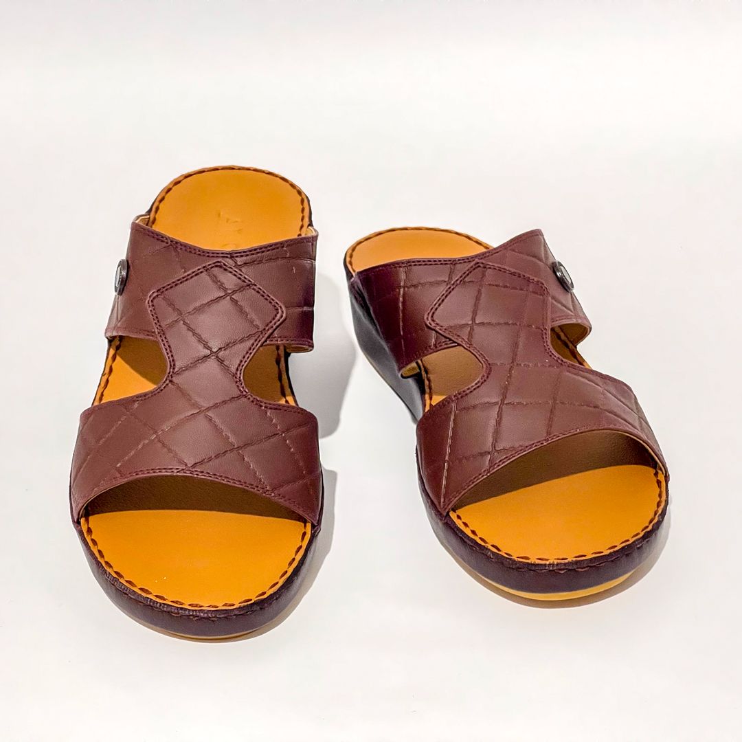 Al Sinyar Sandal Burgundy Color